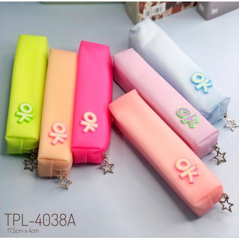 Dompet Tempat Pencil Pulpen Jelly Korea Premium