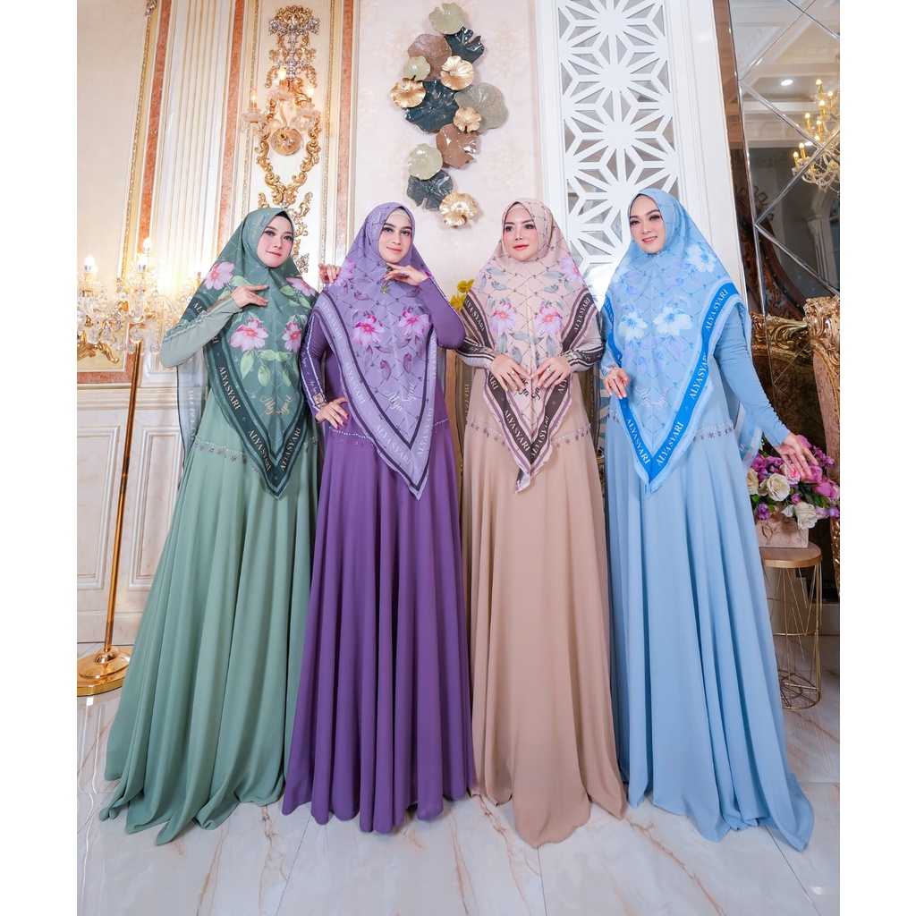Sienna Series By Alya Syari Official ORI Hijab Gamis Syar'i Original Kekinian Terlaris Termurah Bestseller Best seller