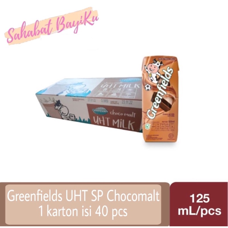 

Greenfields UHT SP Chocomalt 105ml | KARTON (40pcs) / Paket Usaha Hemat