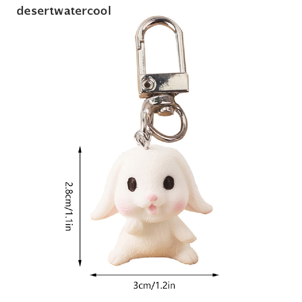 Deid Liontin Hewan Kelinci Lucu Keychain Keyring Untuk Wanita Pria Anak Kartun Tas Mobil Earphone Box Perhiasan Martijn