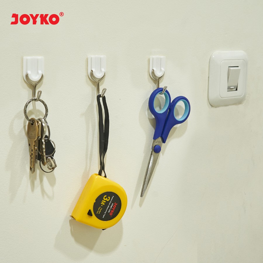 Adhesive Hook Gantungan Baju Tempel Dinding Stainless Joyko ADHK-3020