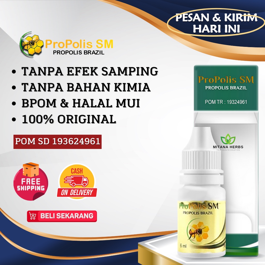 Mitana Herbal - Propolis Sm Brazil Asli Ekstrak Propolis Brazil Original 100% With Nano Technology A