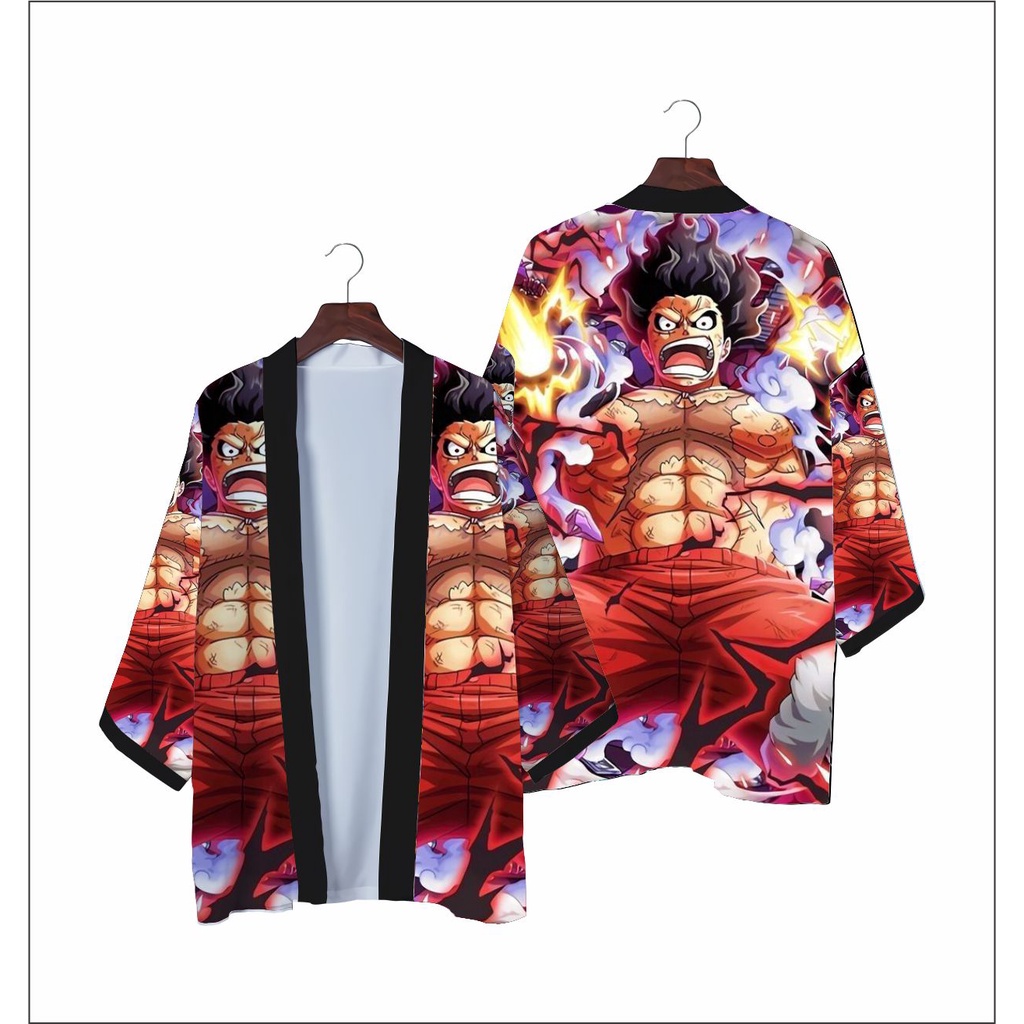 Loose Oversized Kimono Jepang Wanita Pria Pakaian Cardigan Japanese Streetwear