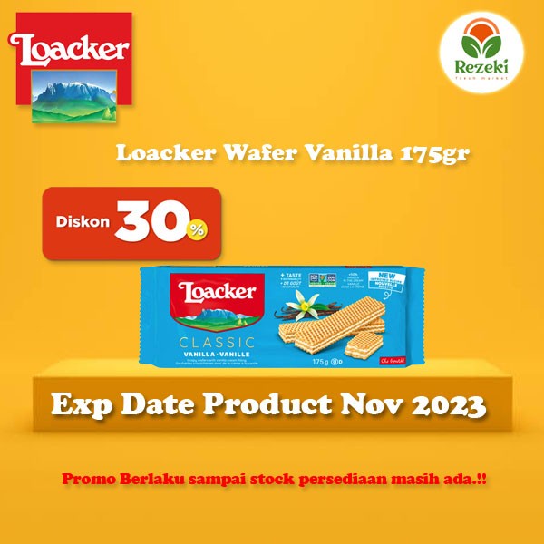 

[BISA COD] Loacker Wafer Vanilla 175gr