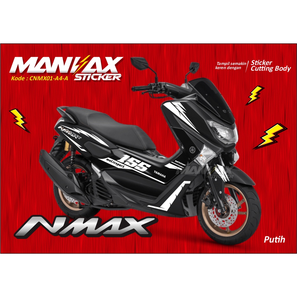 Cutting Stiker NMAX 155 OLD // Stiker Cutting NMAX Lama Oracal // Cutting Body NMAX 155 // KODE CNMX