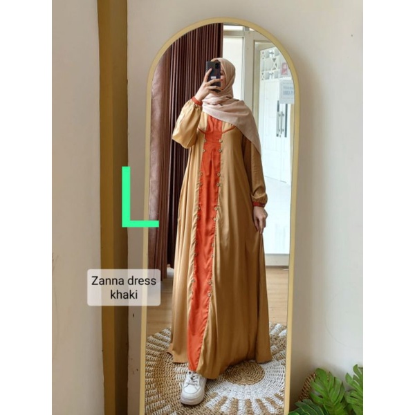gamis inayah / gamis replika / gamis inayah kekinian / gamis katun HQ