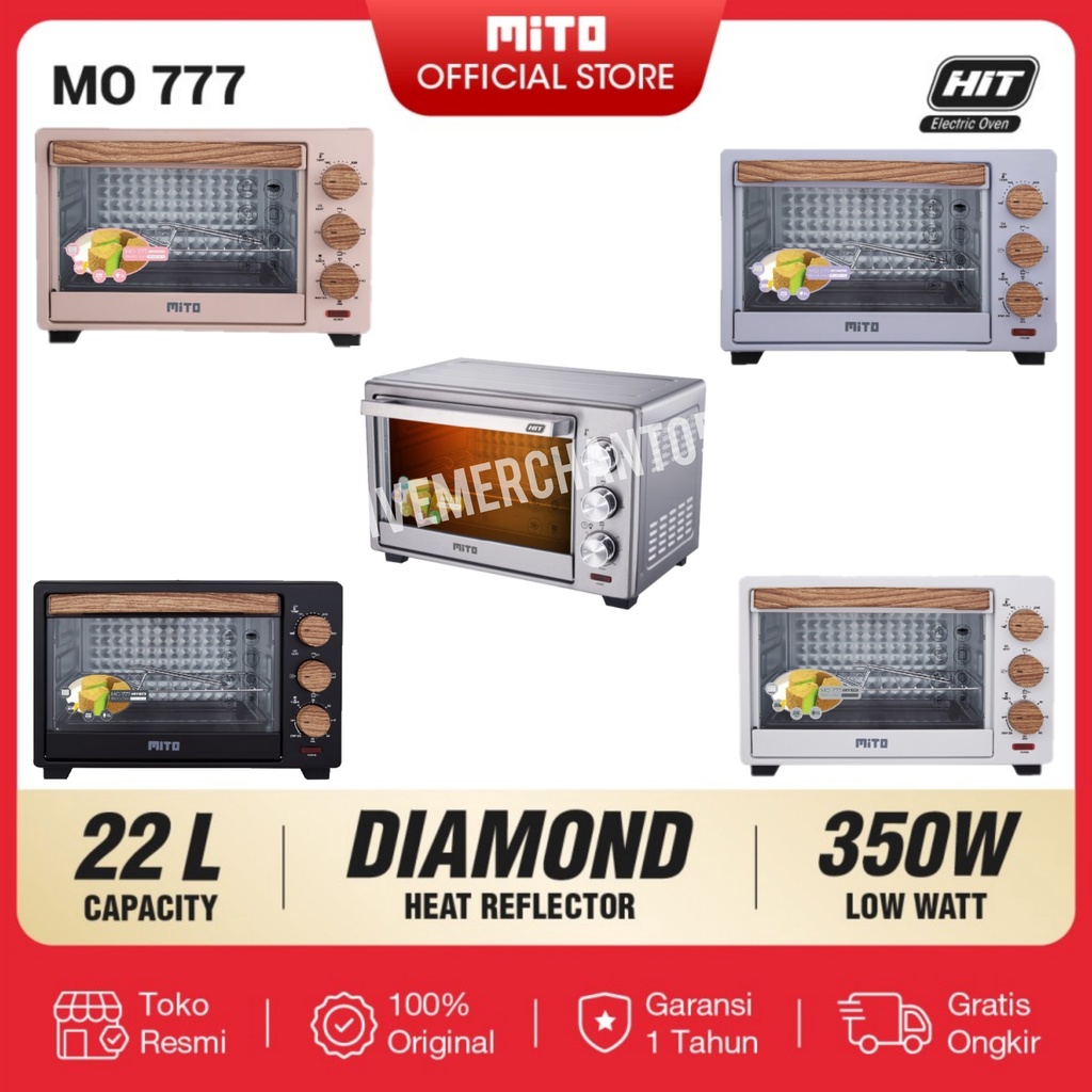 Oven Listrik Mito MO 777 Kapasitas 22 Liter Oven Mito 777 Oven Panggangan Oven Toaster Maspion