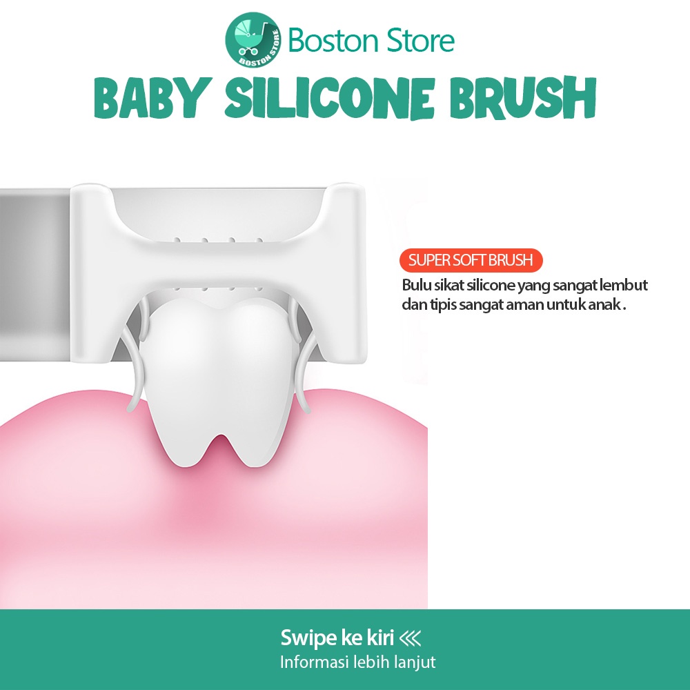 Bostonstore Sikat Gigi Silikon Bentuk U / Teeth brush Anak Soft Bentuk U Usia2-12 / Sikat Gigi Silikon Bayi / Sikat Gigi Silikon / Sikat Gigi Silikon Anak / Sikat Gigi Silikon Anak / Sikat Gigi Bentuk U Anak / Sikat Gigi Bentuk U Silikon