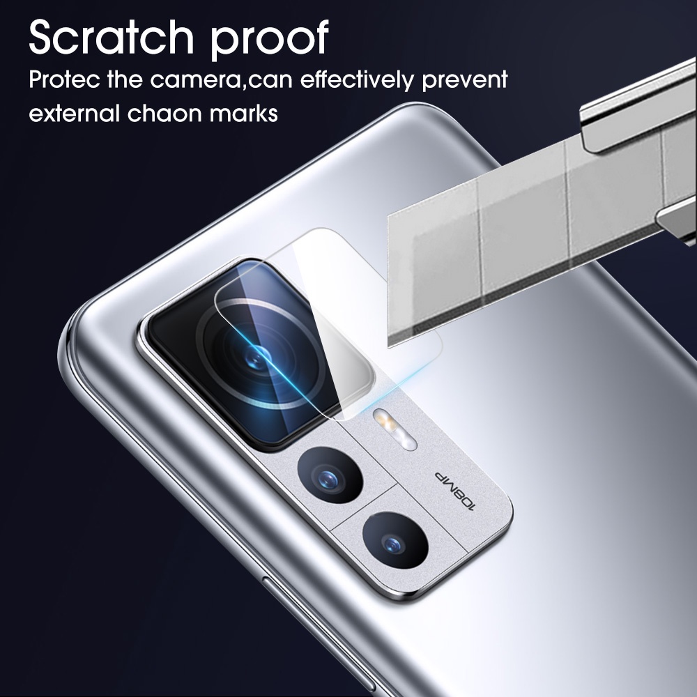 Film Lensa Belakang Anti Minyak Anti Gores Lens Film Pelindung Layar 9H Hardness Tempered Glass Ultra-Tipis Kamera Film Pelindung HD Bening Untuk Xiaomi Mi 12T Pro