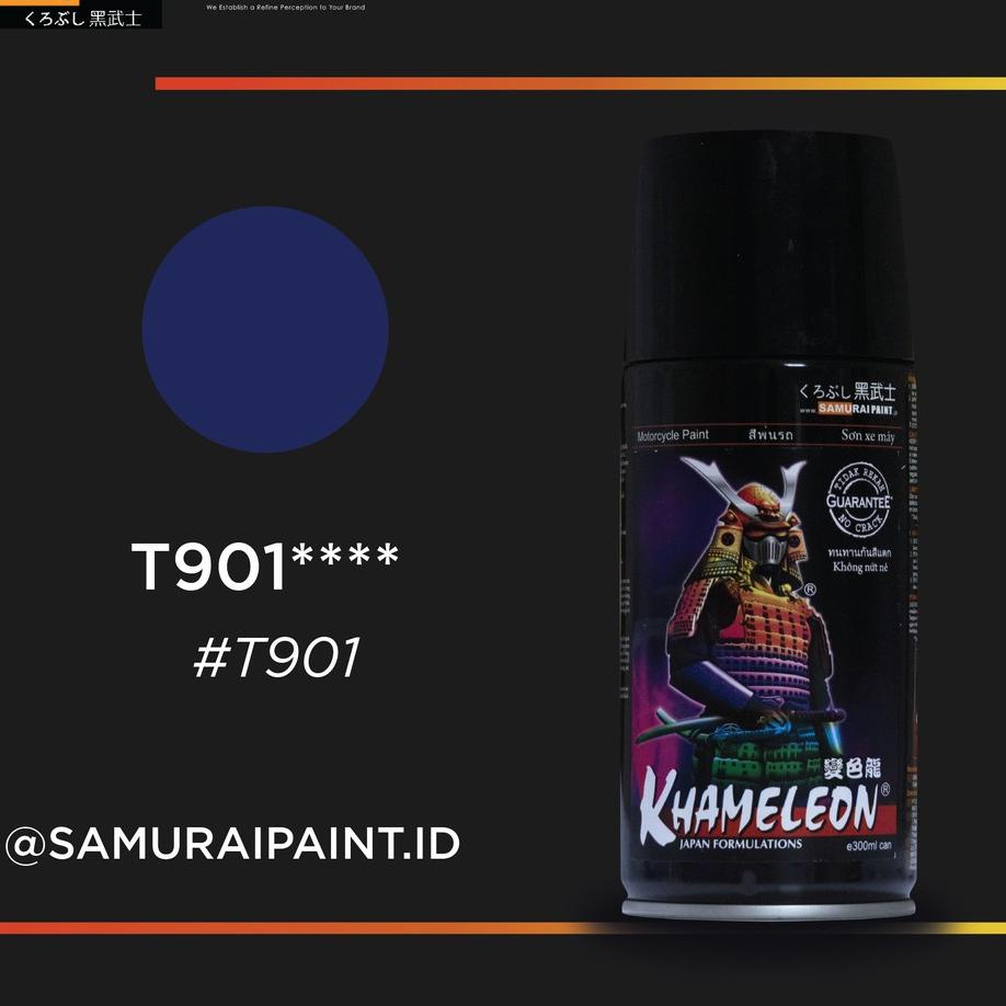 Terbaik リ Samurai Paint Khameleon Navy Blue T901 Bunglon Biru Navy T901 Cat Aerosol Kualitas Kompres