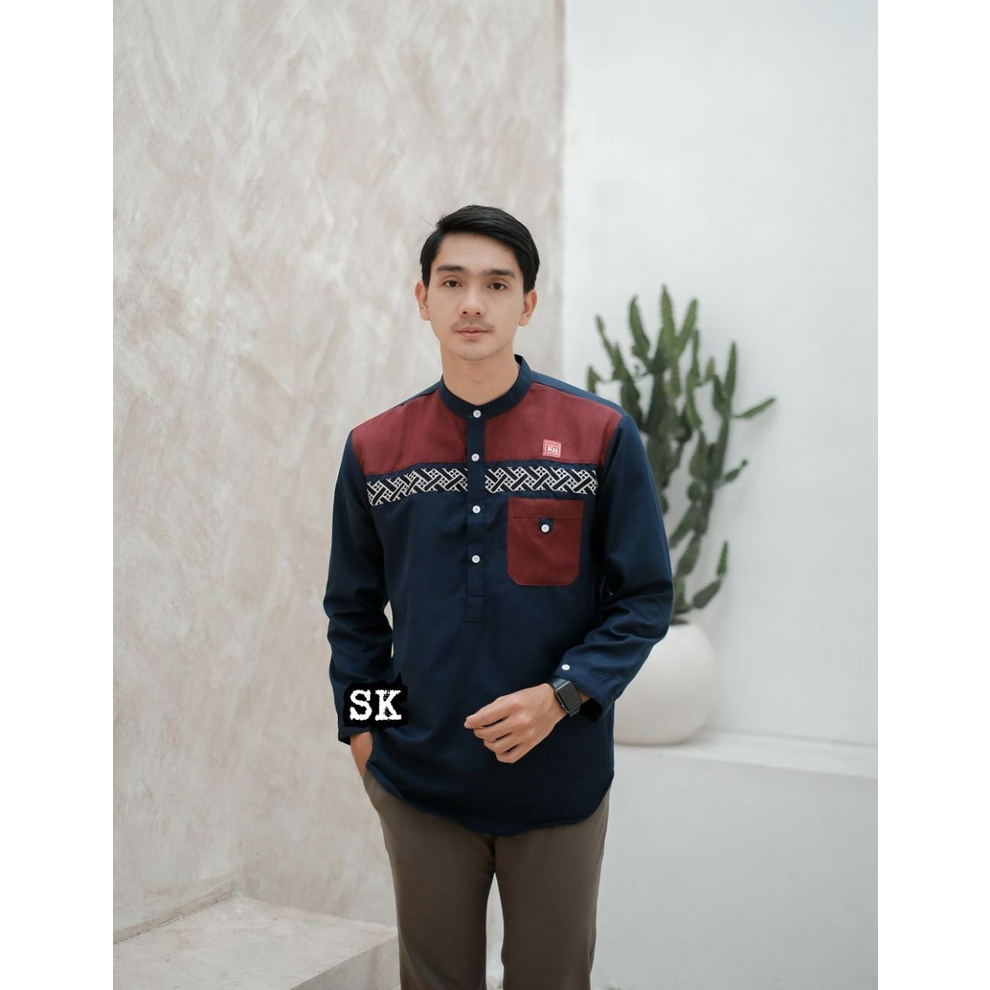 Baju Koko Dewasa Muslim Lengan Panjang Terbaru