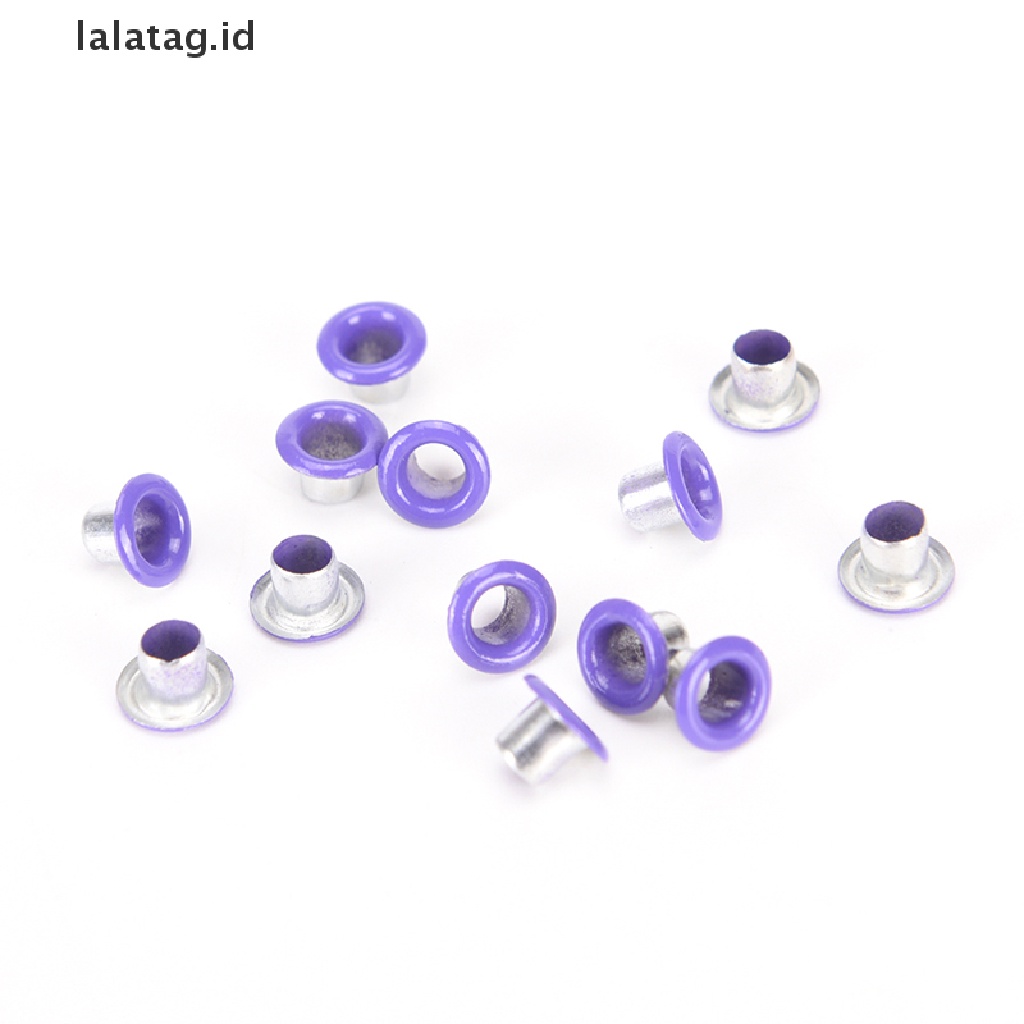 [lalatag] 100pcs 3mm Scrapbook Eyelet Random Mata Ayam Metal Warna Campur Untuk Pakaian DIY New [ID]