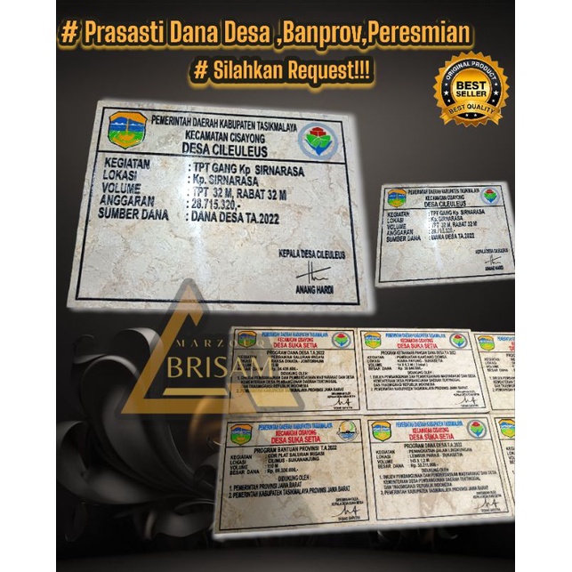 PRASASTI  bantuan dana desa Dandes/ bantuan provinsi (banprov)