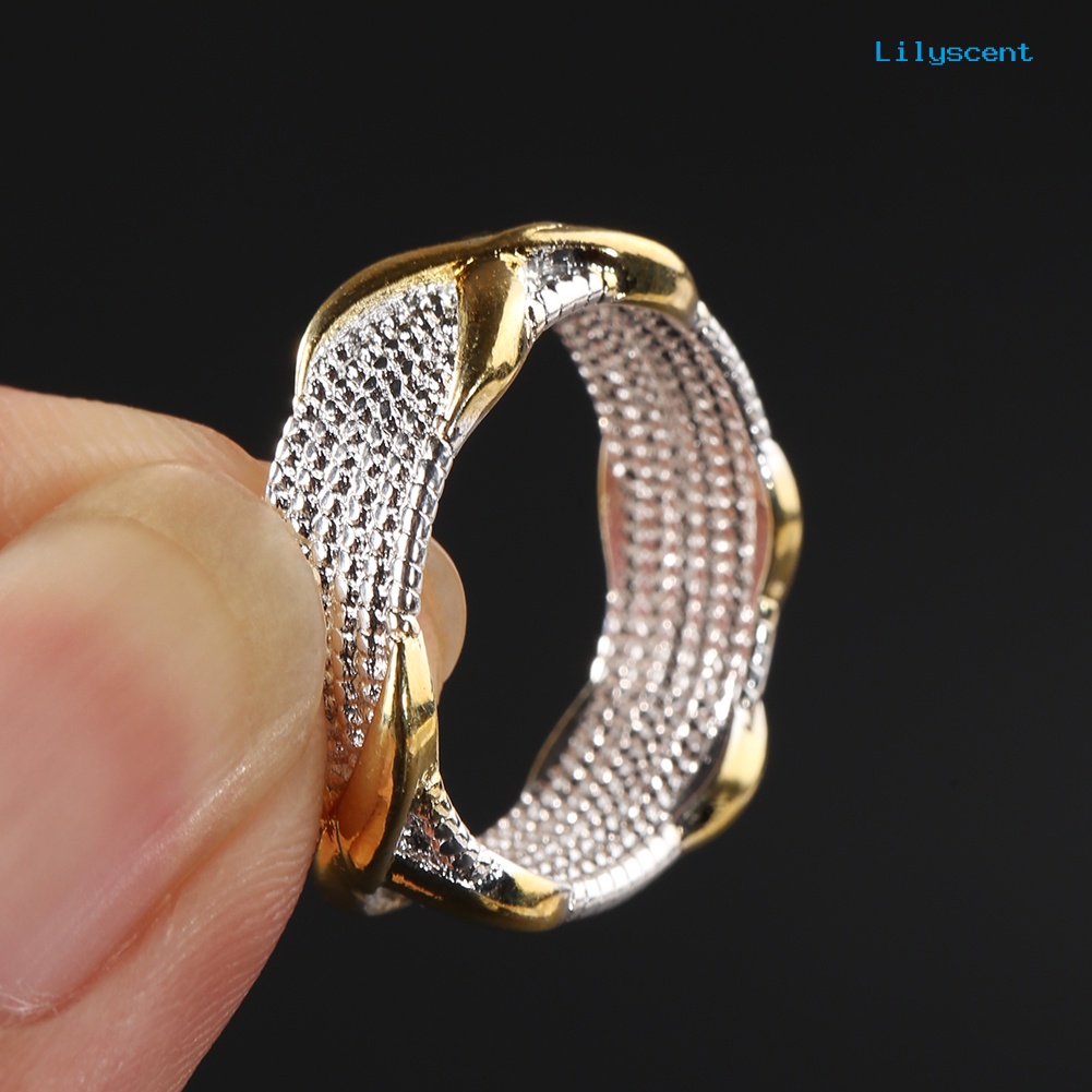 [LS] Cincin Kawin Wanita X Perak Lapis Emas Perhiasan Fashion Ukuran6 7 8 9