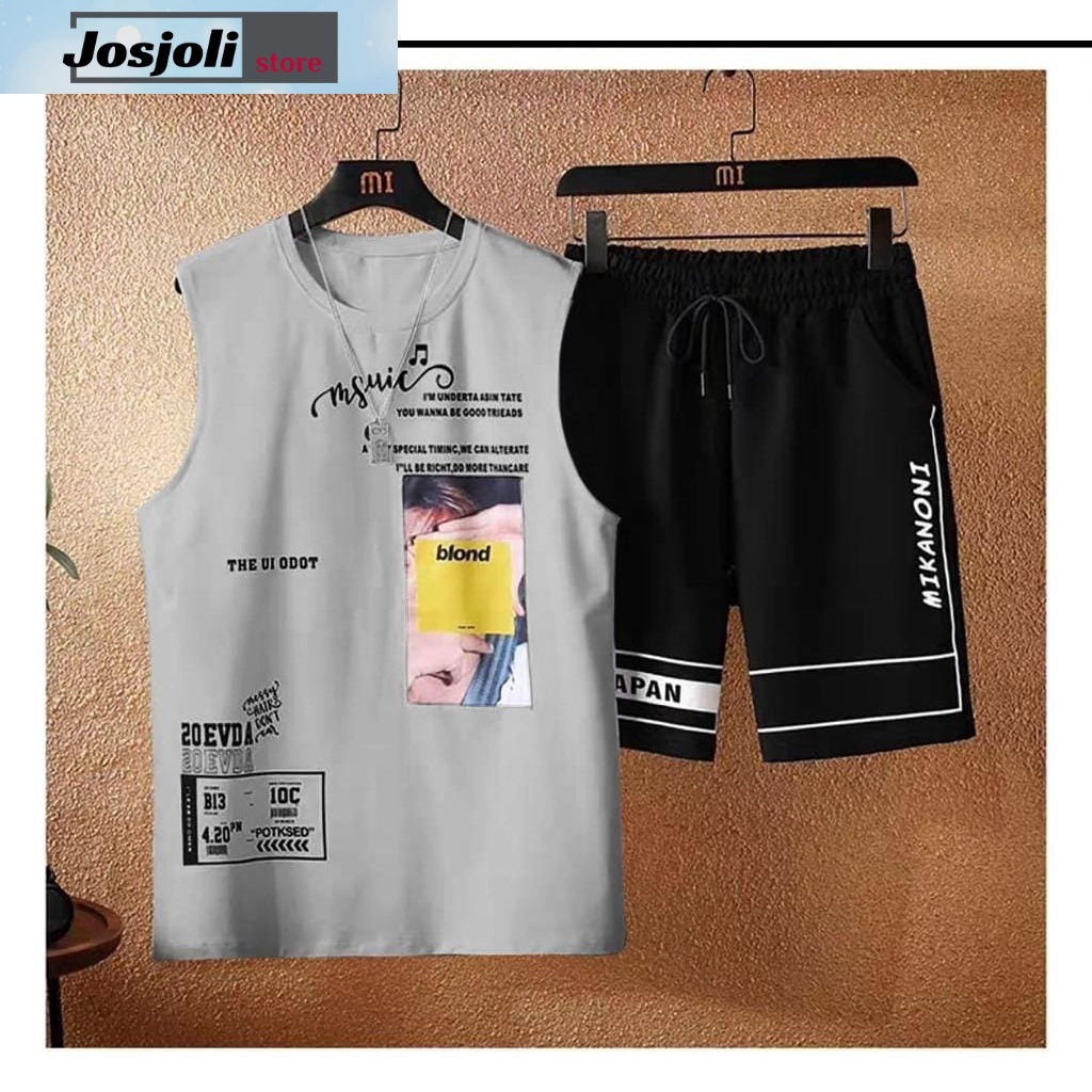 JOSJOLI_STORE/Stelan Odot/Satu Stel Atasan dan Bawahan Pria Dewasa/Size L XL