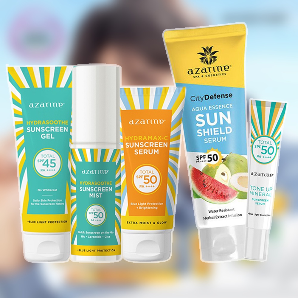 Citra Cosmetic - AZARINE Sunscreen Series - Hydrasoothe Gel SPF45 PA++++ - Sunscren Tabir Surya Crea