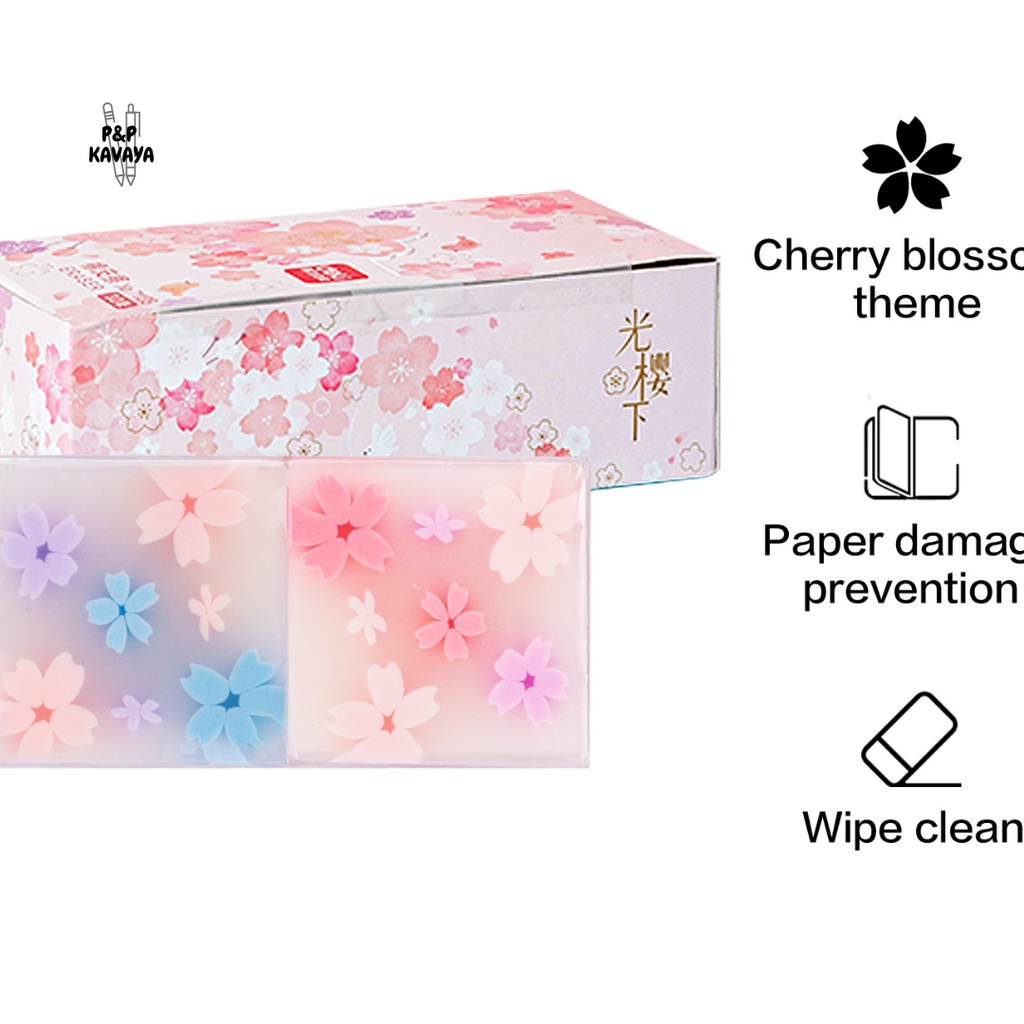 

Penghapus Eco PVC Desain Bunga Sakura 2 Warna Deli 71135