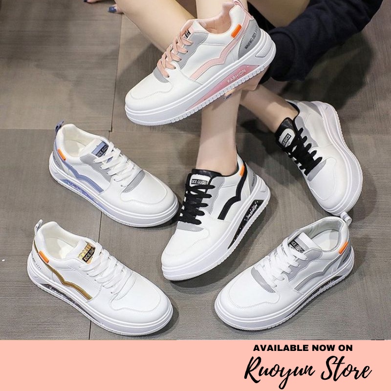 RYX - Cloudy Gloam Sepatu Sneakers Tali Wanita Fashion Casual / Olahraga - Ori Import