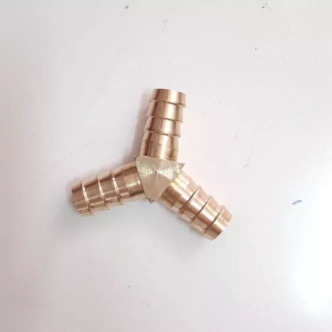 Nepel Selang Gas Cabang Y Kuningan Nepel Sambungan Selang Kompor Gas