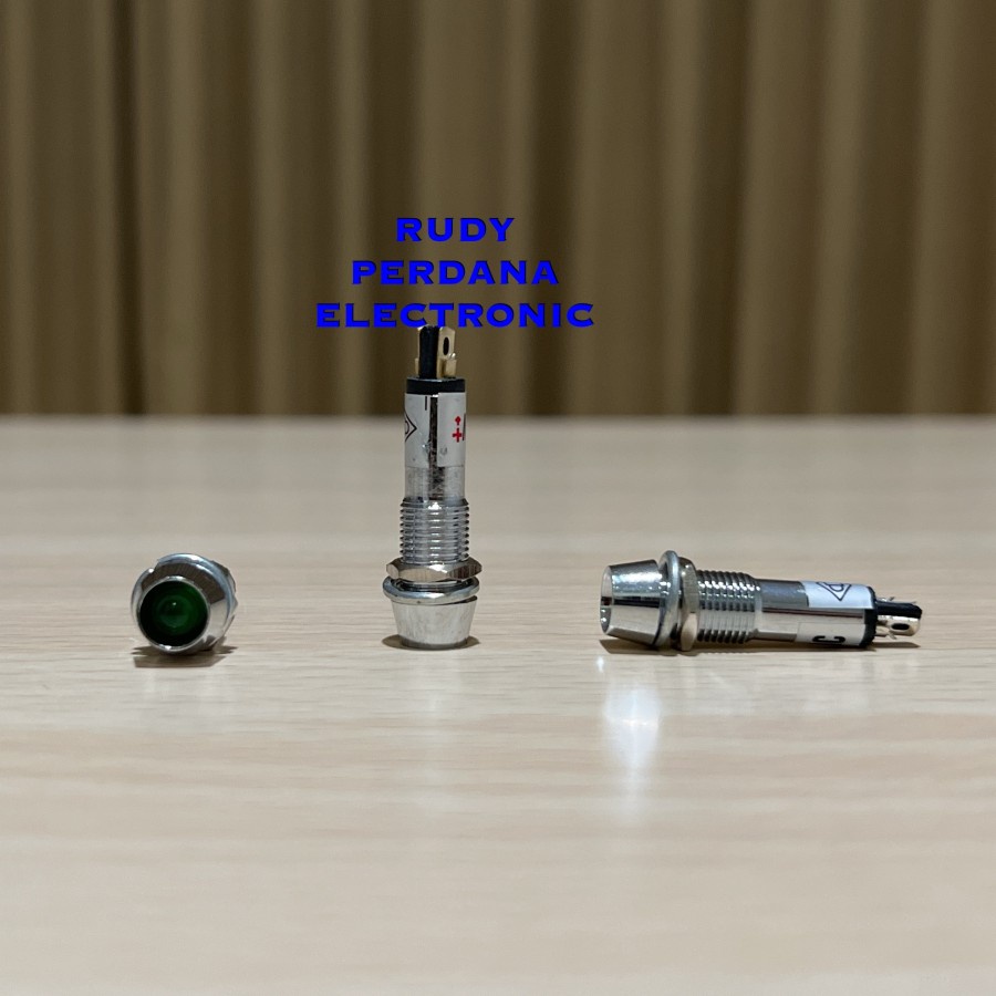 PILOT LAMP LAMPU PILOT PANEL INDIKATOR 8MM 24V DC BESI AC XD8-1