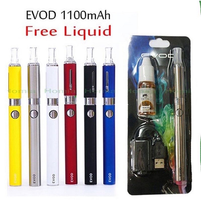 Terbaru (COD) VAPOOR EVOD SET 1100mAh KOMPLIT SIAP PAKAI