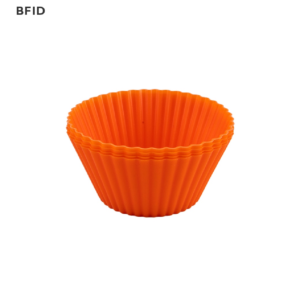 [BFID] 4pcs Silicone Cake Cup Liner Cetakan Kue Cup Muffin Bulat Cakecup Alat Kue [ID]