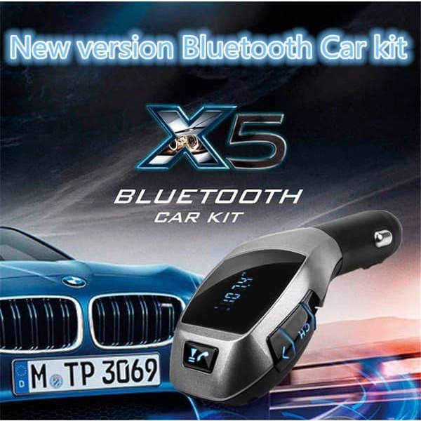 X5 Wireless Car Kit MP3 Player Bluetooth FM Transmitter Charger USB