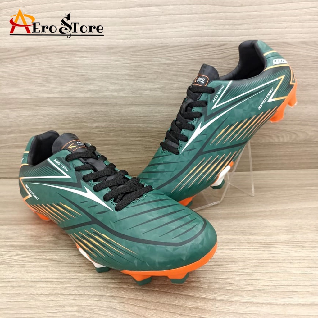 SPOTEC Sepatu SEPAKBOLA CENTURIONS SOCCER Tosca tua-Oranye