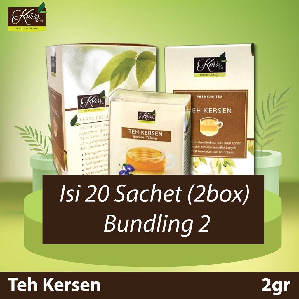 

Kerrs - Teh Kersen - 2gr (Isi 20 Sachet) (2box) L Bundling 2