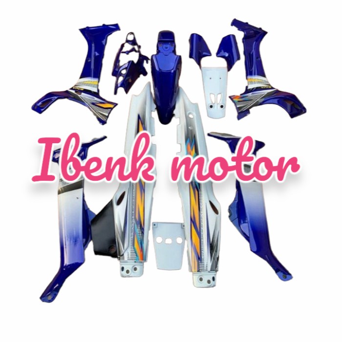 Cover Body Halus Yamaha F1zr/Body Halus F1zr Biru Putih 2004
