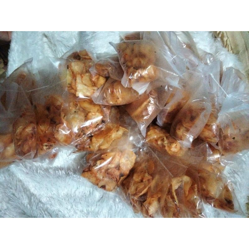 

keripik singkong pedas manis asin ala2 sanjai