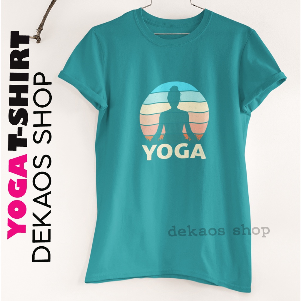KAOS YOGA WANITA / KAOS YOGA CEWEK / BAJU YOGA WANITA / TSHIRT YOGA WANITA / ATASAN YOGA WANITA /