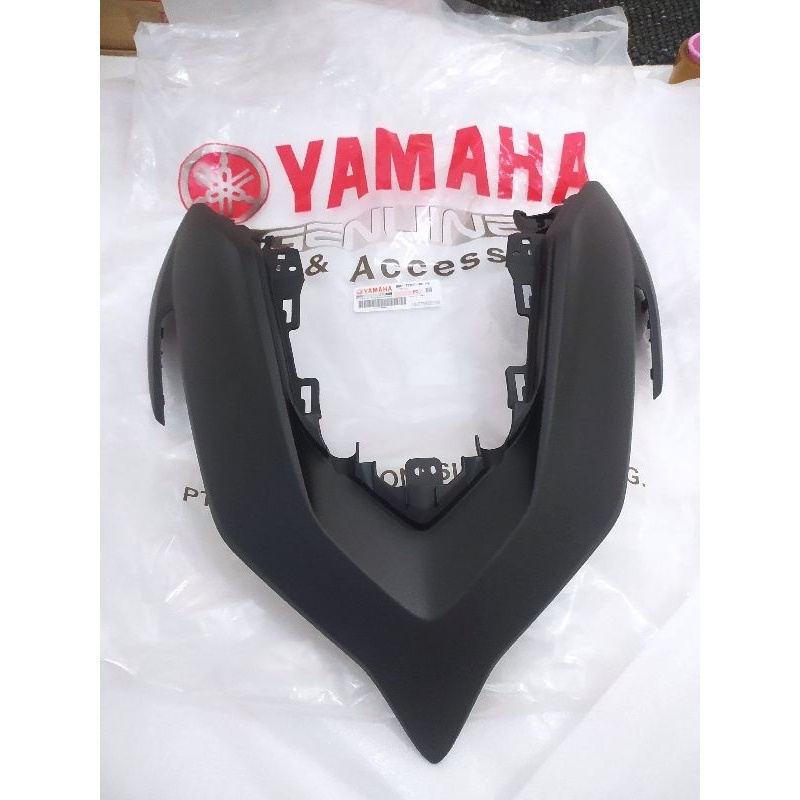 COVER FRONT DASI TAMENG NEW AEROX CONNECTED HITAM DOFF ORIGINAL YAMAHA