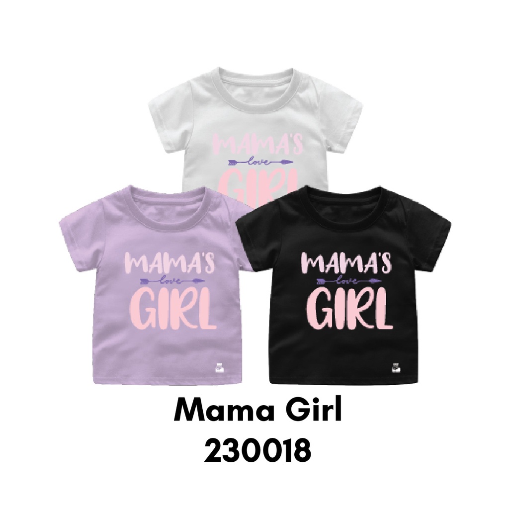 Baju Kaos NAF Typography Series Mama Bestie Ready Bayi sampai Bigsize Bahan Katun Combed 30s