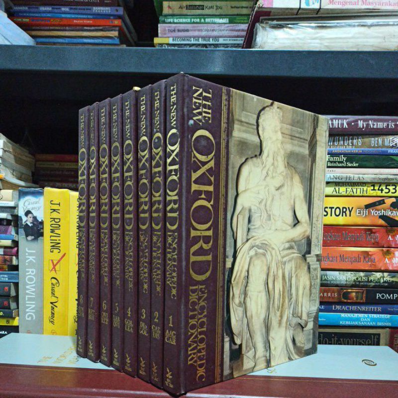 BUKU ORIGINAL THE NEW OXFORD ENCYCLOPEDIC DICTIONARY 1-8 HARD COVER BEKAS