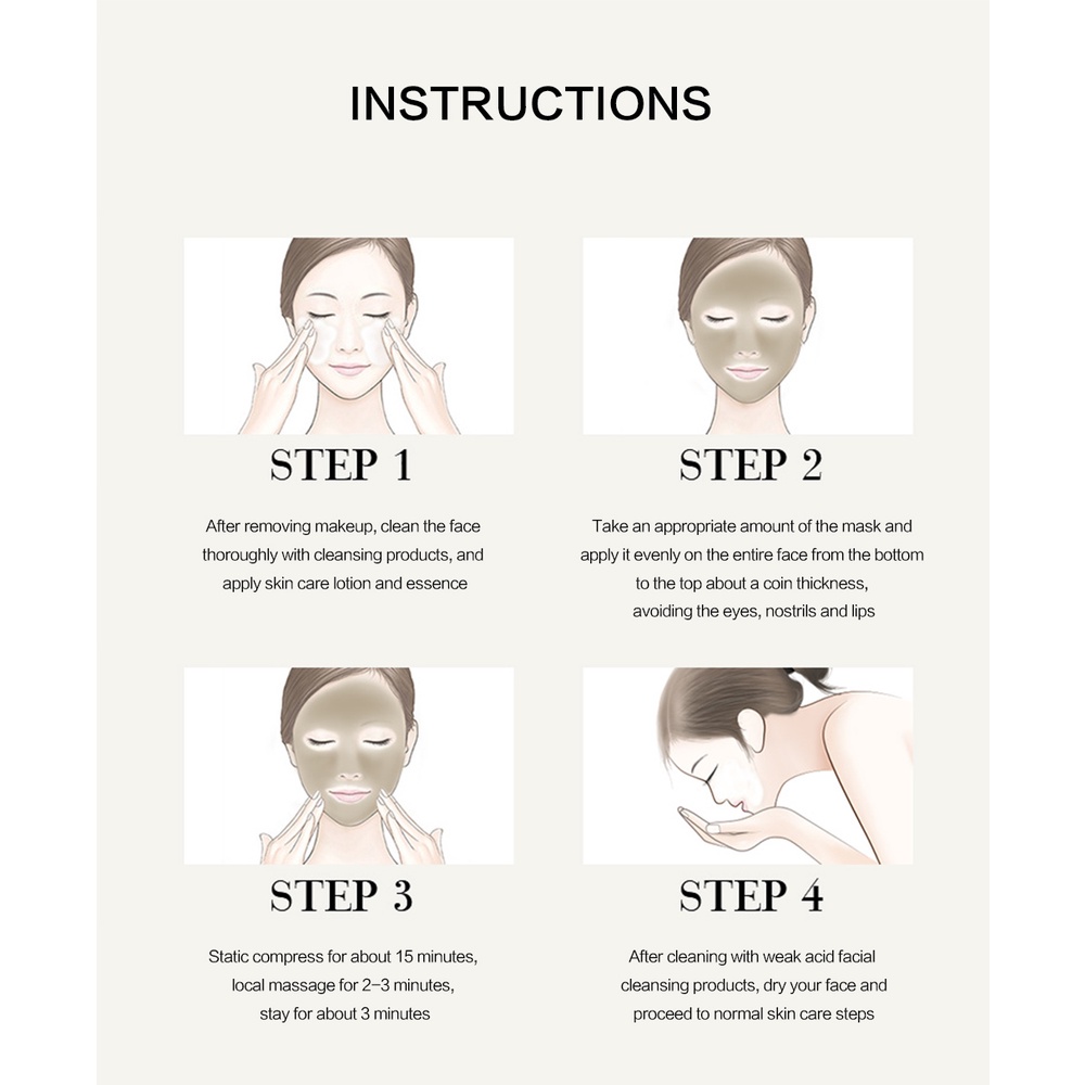 TWG Deep Sea Mud Facial Whitening Clay Mask 120gr Blackhead Removal Masker Wajah