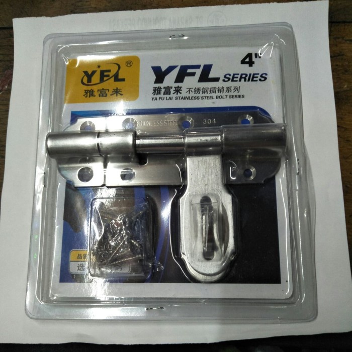 Grendel Grendel Stainless Steel Yfl 4" / Grendel Gembok / Kunci Gudang