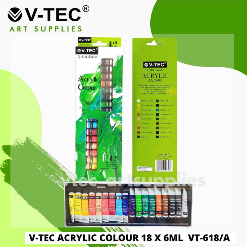 

cat acrylic v tec 18 warna