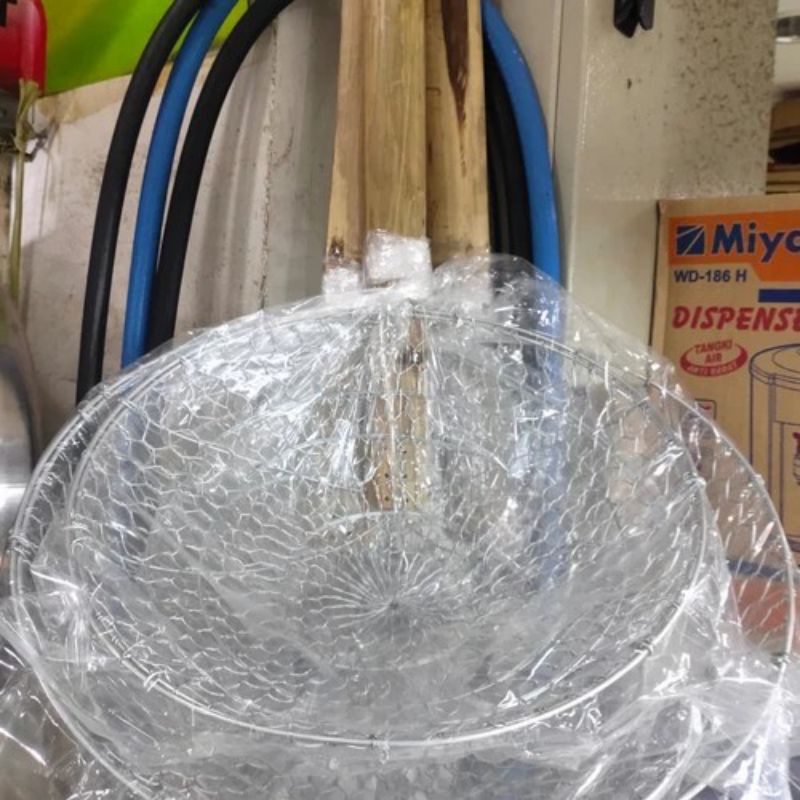 SARINGAN PENGGORENGAN JUMBO 50CM / SARINGAN GAGANG KAYU BESAR/ SEROKAN TIRISAN SERBAGUNA