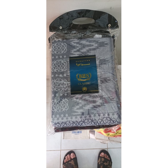 Sorban BHS Original Subaiyah Classic Motif Warna TERBARU / Subran Syurban Warna Putih Motif Unik BISA COD Bayar di TEMPAT / Surban Kashmiri Putih Arab