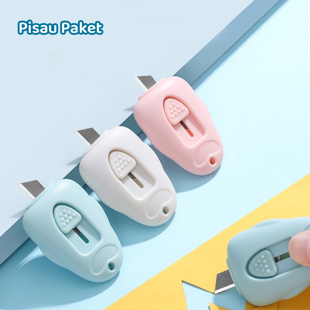 PISAU Paket Mini Cutter Cloud Shape Cutter Kecil for School and Art Safety Cutter / PISAU PEMOTONG KERTAS MINI PORTABLE / CUTTER MINI UNTUK ALAT TULIS KANTOR