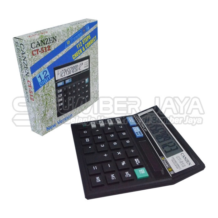 

KALKULATOR CANZEN CT-512 calculator ct-512 12 Digit mirip citizen