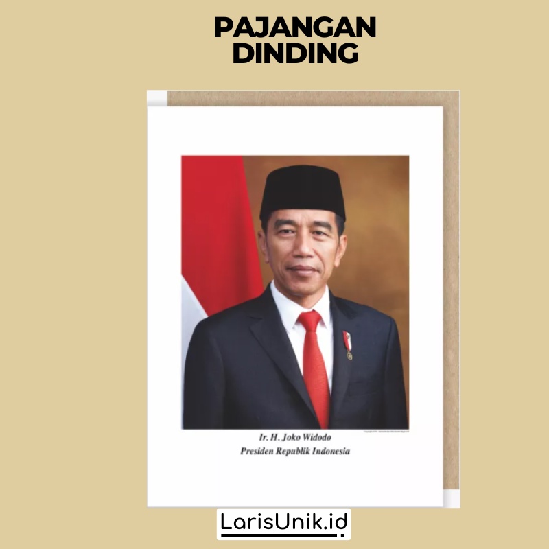 Photo Presiden dan wakil Poster Lambang Garuda Pancasila Terbaru Gambar Presiden Resmi Poster Pigura