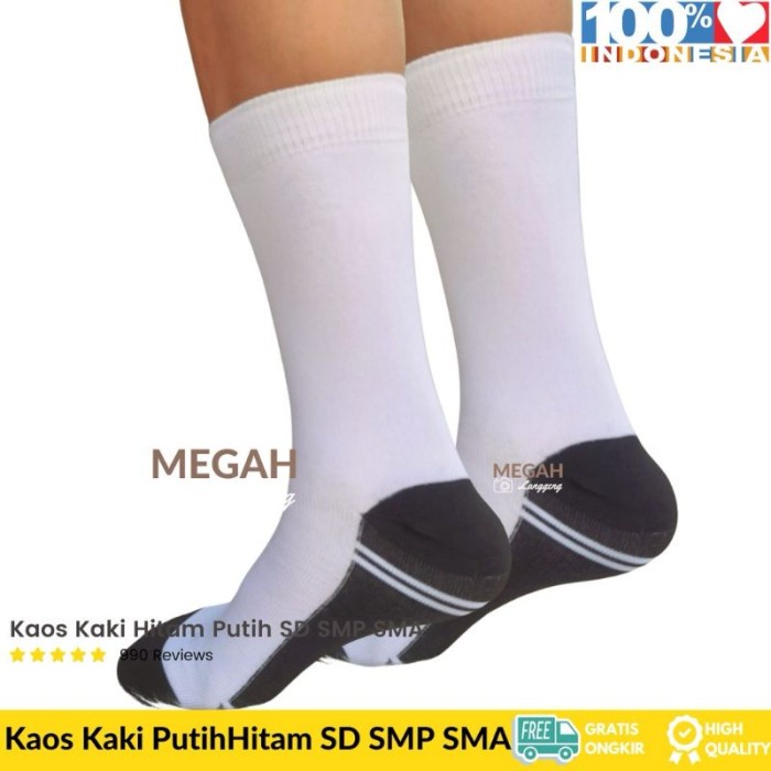 READY Kaos kaki Anak Laki-Laki kaus kaki sekolah TK SD karakter superhero - PUTIH TELAPAK, 7-9 THN