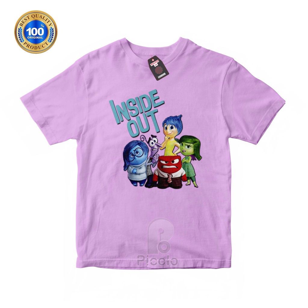 (FREE NAMA) BAJU KAOS ATASAN ANAK MOTIF INSIDE OUT Bahan COTTUN