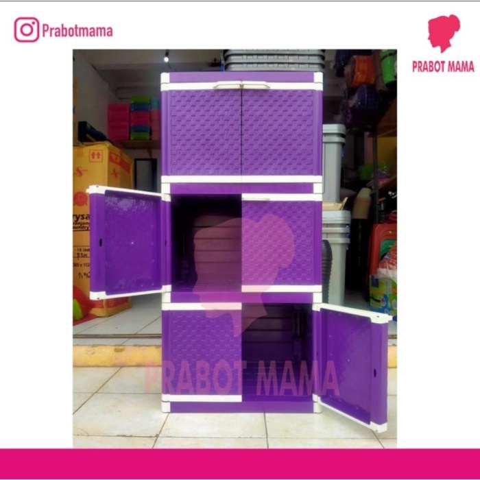 ] LEMARI PLASTIK GALAXY UNGU