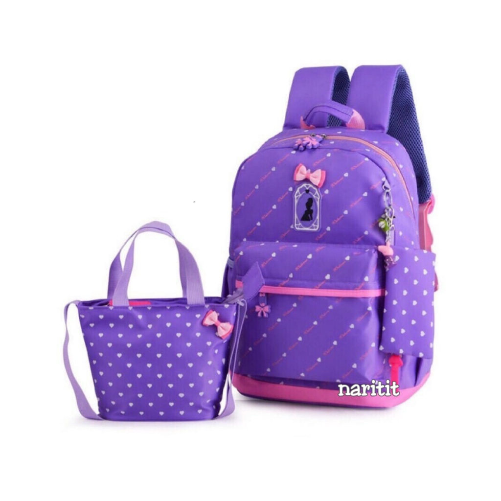 Tas Ransel Perempuan Dewasa/ Anak Sekolah Tas Mirror Backpack Multifungsi