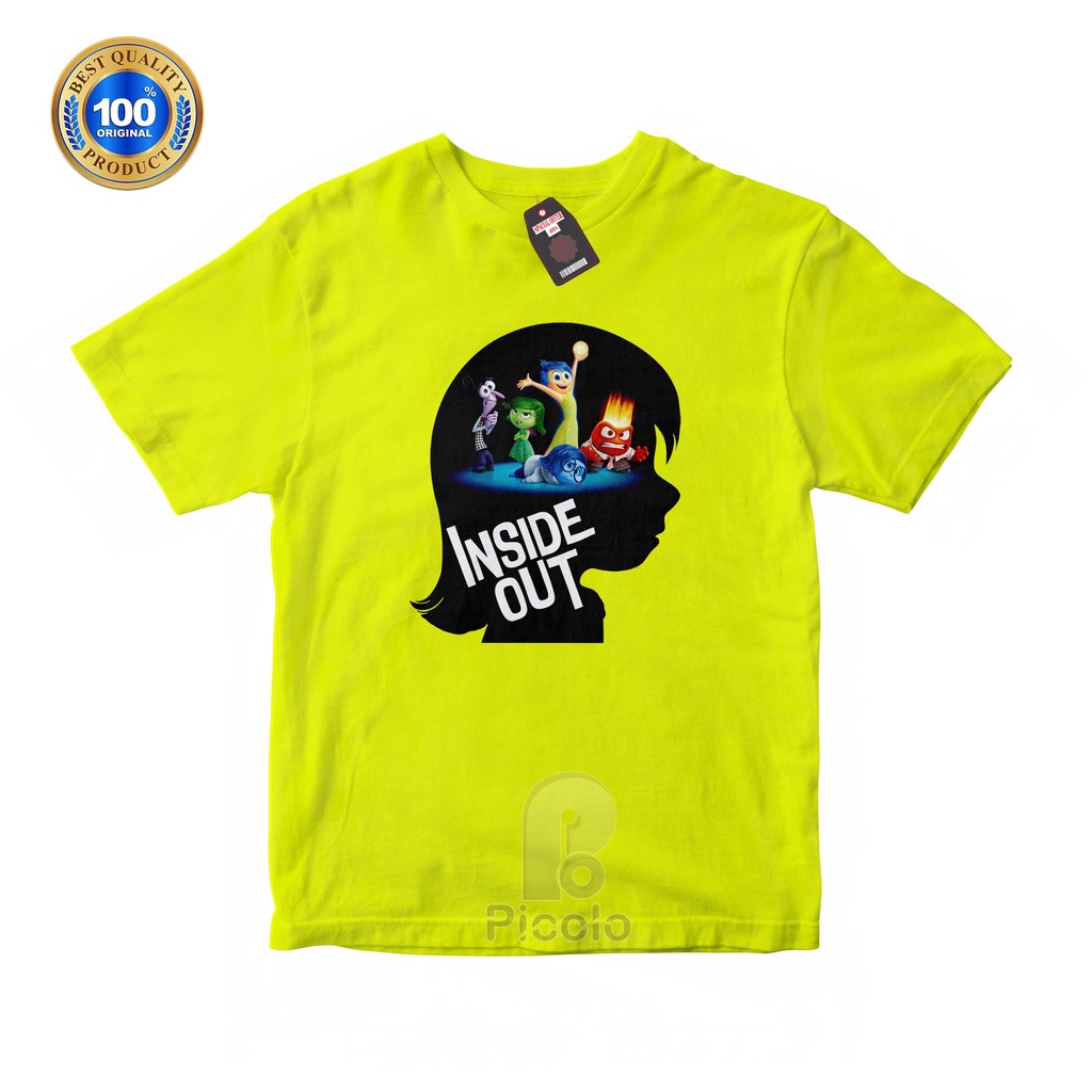 (FREE NAMA) BAJU KAOS ATASAN ANAK MOTIF INSIDE OUT Bahan COTTUN