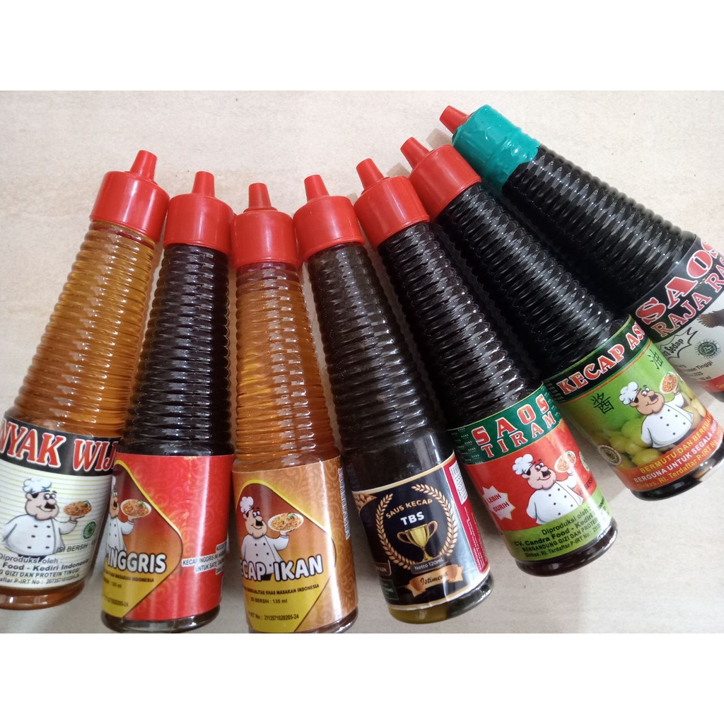 

[TM5] (1 botol) Cap Koki Raja Rasa / Minyak Wijen / Kecap Asin / Saos Tiram / Kecap Ikan / Saos Inggris