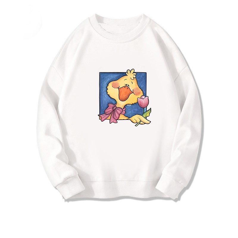 Sweater Oversize Cute Duck Sweater Oversize Korean Style/kaos polos lengan panjang/kaos lengan panjang wanita